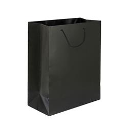 NON-IMPRINTED BLACK Medium Paper Bag 8 W x 4 D x 10" H (100/box)